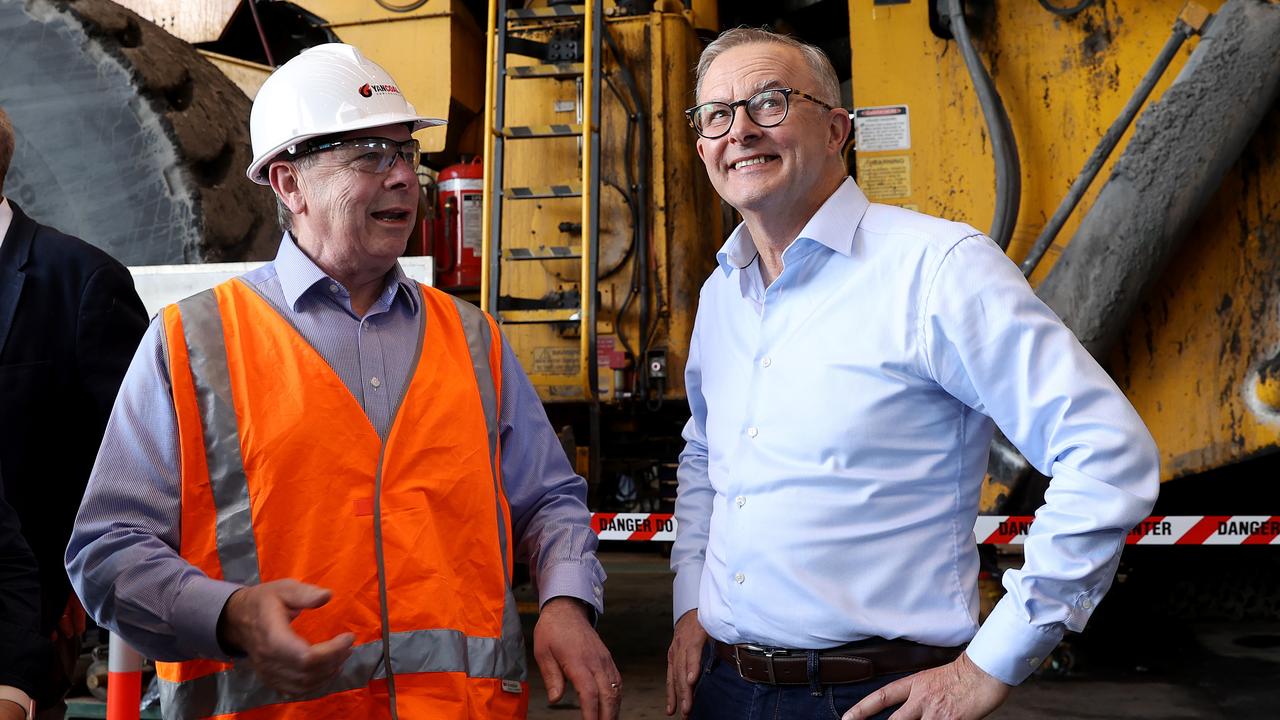 Labor leader Anthony Albanese appeared more relaxed on day four of the campaign. Picture: Toby Zerna