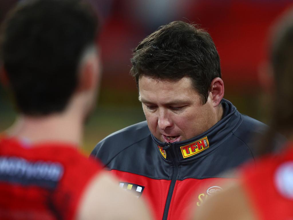 The Suns were smashed by the Magpies. Picture: Chris Hyde/AFL Photos/via Getty Images