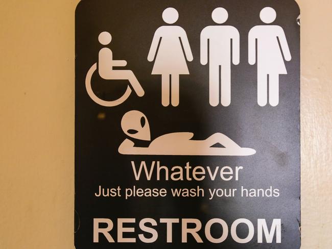 Gender neutral bathrooms like this are becoming more common.