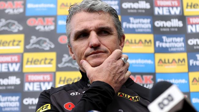 Penrith coach Ivan Cleary has put the case for his players to stay at the club. Picture: Brendon Thorne/Getty Images