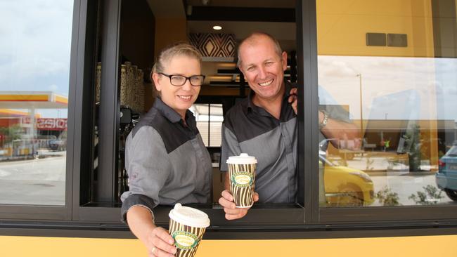 Zarraffa’s Coffee franchisees Bruce Fullerton and Elissa Hutton have just opened their third store.