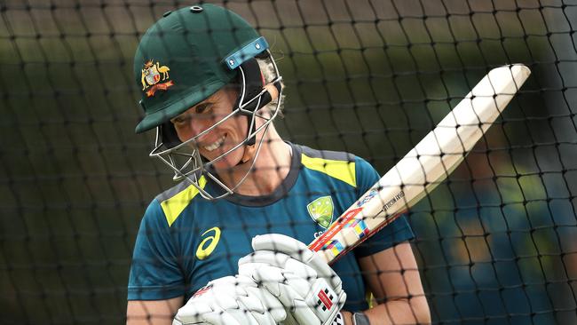 Australia's Beth Mooney could be a surprise inclusion in the one-off Ashes Test in Canberra less than two weeks after breaking her jaw. Picture: Phil Hillyard