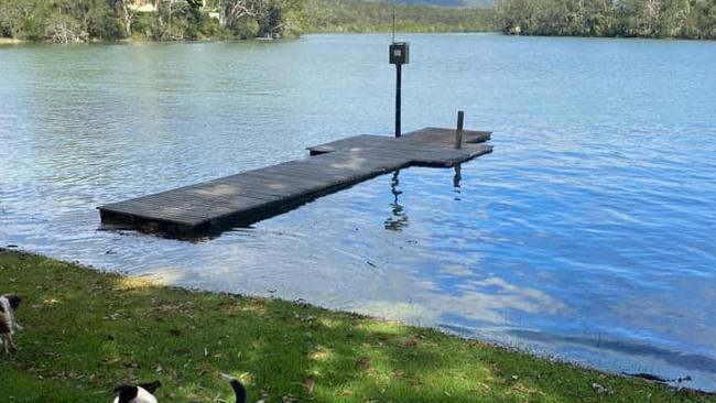 Hyland Park, Nambucca Heads’ 2 metre tide on Monday. Picture: Zoe Baxter