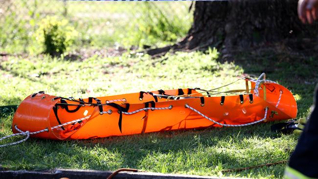 Police were called to the Wynnum Queensland Urban Utilities facility at 12.10pm. Picture: AAP/image David Clark