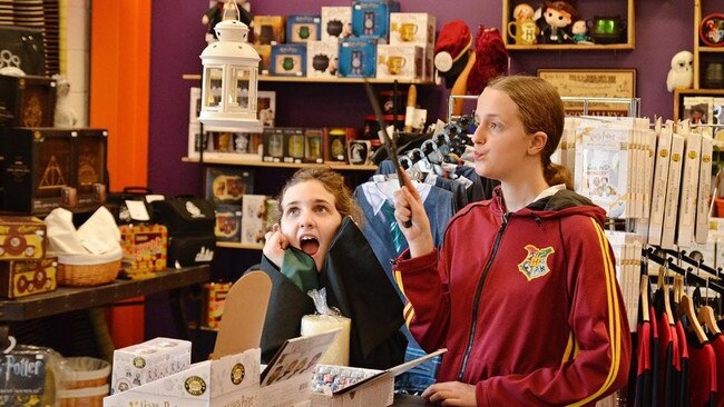 Children have fun at the Harry Potter-themed business. Picture: Shae Worship