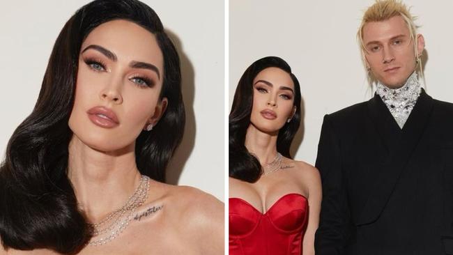 Megan Fox attended a Grammys pre-party, despite having a mysterious concussion and broken wrist.