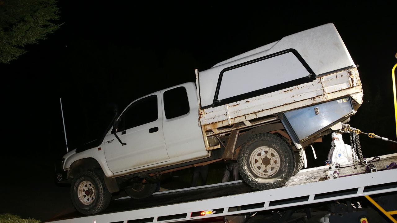 Evans vehicle which fatally struck Alicia (above) being impounded by police in December 2017. Picture Andrew Tauber.