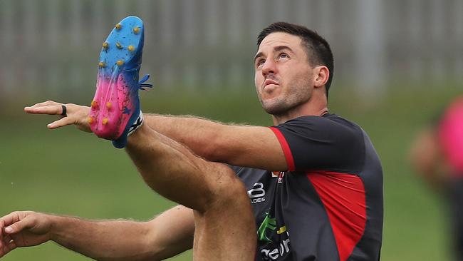 Ben Hunt during St. George-Illawarra Dragons training in Wollongong. Picture. Phil Hillyard