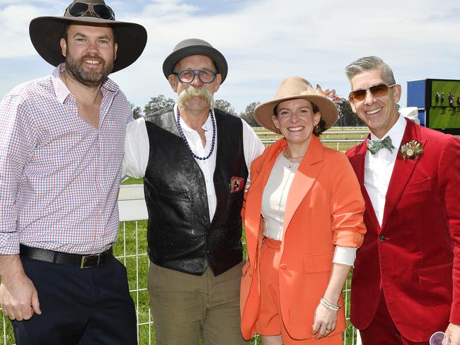 TR, Keller, Anna Rogan, Ken Wallis and Ned Jeffrey at the 2024 Seymour Cup. Picture: Andrew Batsch