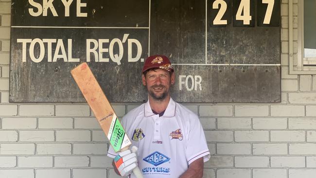 David Dervan made 247 not out for Skye. Picture: Rob Gruar