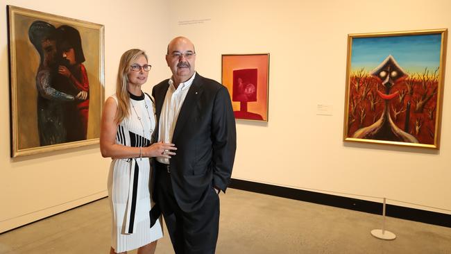 HOTA are announcing they have received a $1million donation from longtime supporter of Australian arts and Chairman of BensonÃ&#149;s Property Group, Mr. Elias Jreissati, and will be renaming Gallery 4 after the Jreissati family. Elias Jreissati and wife Colleen in the gallery. Picture Glenn Hampson