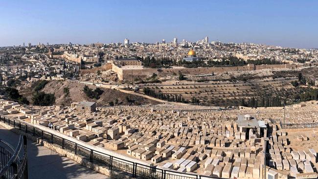 A view of Jerusalem from the Mount of Olives. Picture: AFP