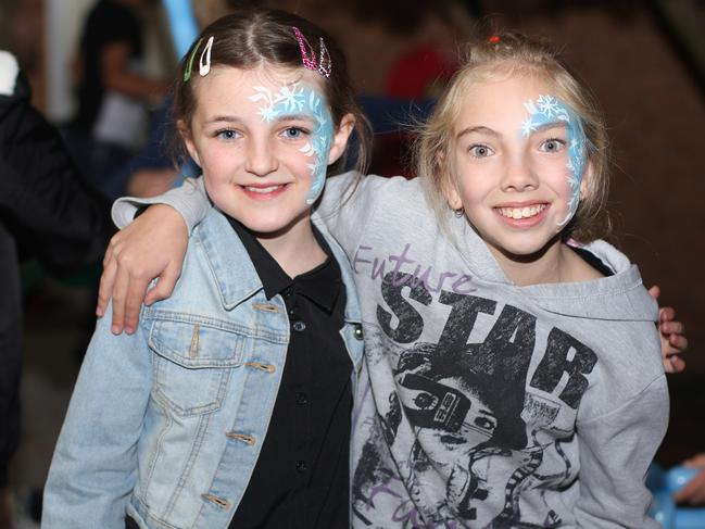 Chelsea Doorley and Aaliyah Palmer at the Stanthorpe Blue Light Disco on Friday, June 2.