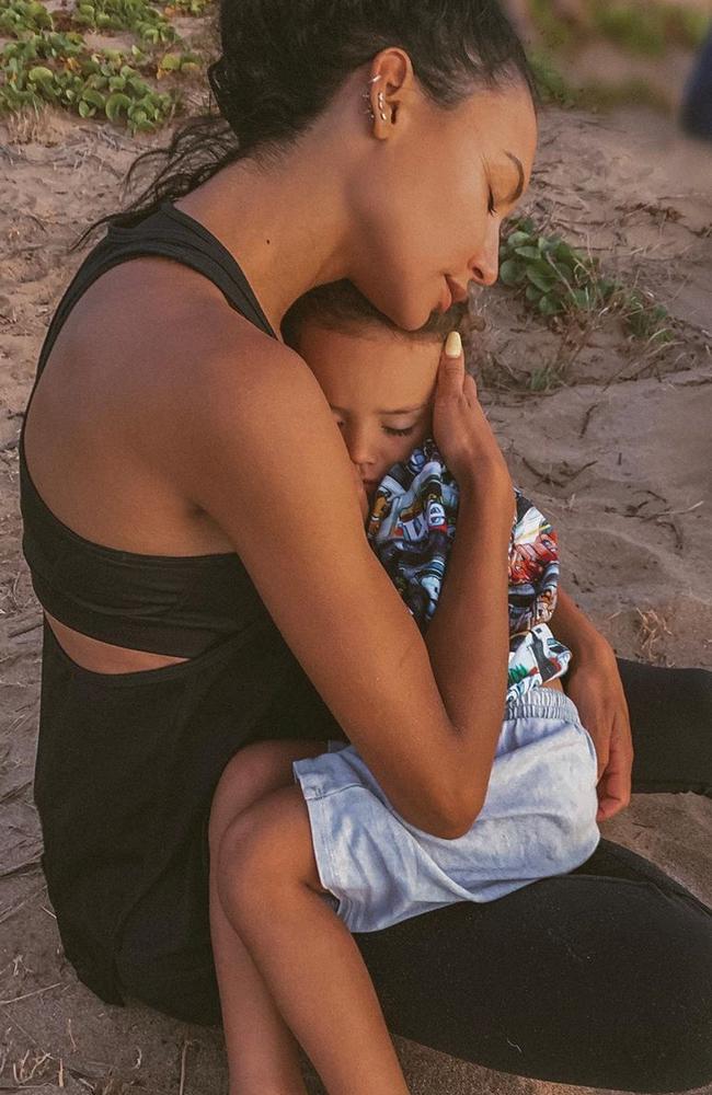 Doting mother Naya Rivera, presumed drowned, had rented a boat for a lake trip with her four-year-old son Josey. Picture: Instagram