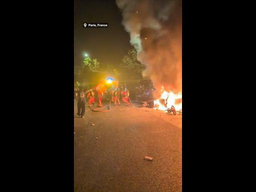Chaos erupts as fans clash with police in Paris after Champions Cup final