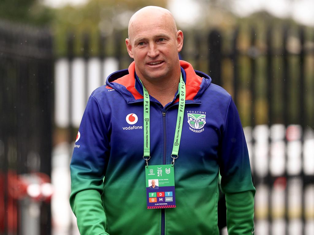 Warriors coach Nathan Brown is feeling the pressure. Picture: NRL