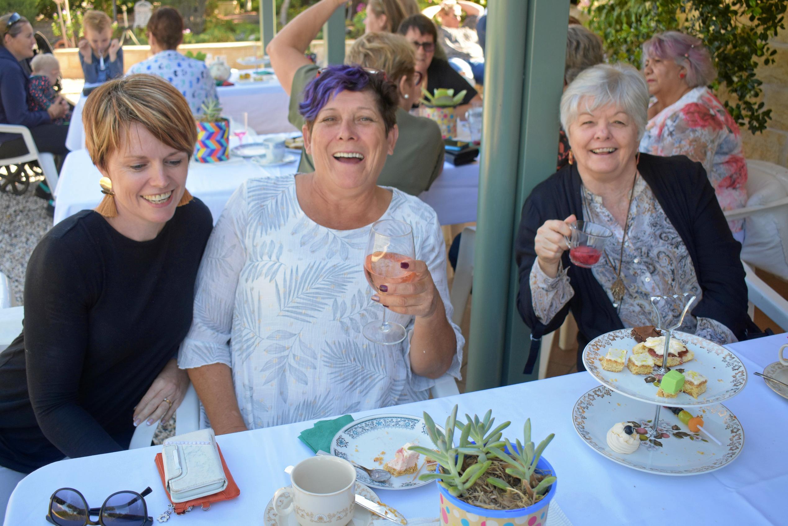 Sam Thrupp, Tanya Beck and Lyn Pettiford. Picture: Jorja McDonnell