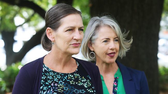 Greens leader Cassy O’Connor also expressed doubt about the Liberals’ budget claims. Picture: Nikki Davis-Jones