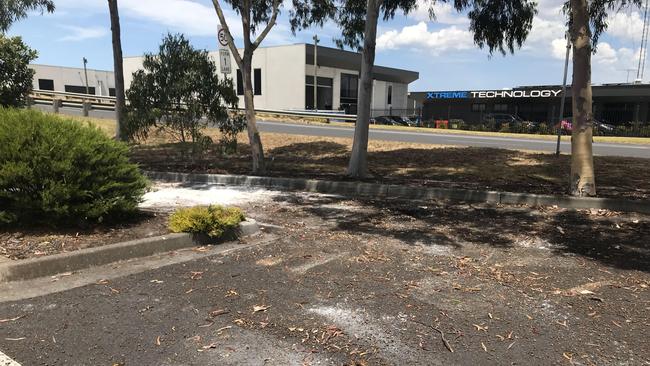 Rubbish that was dumped at the car park was cleared at some point on Tuesday. Picture: Carina Bruce