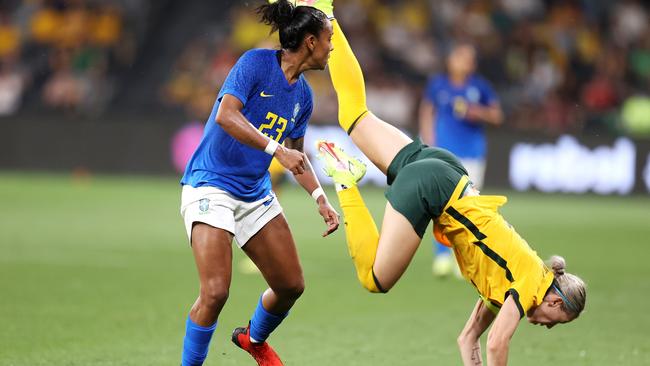 Alanna Kennedy was playing in her 100th match for the Matildas.