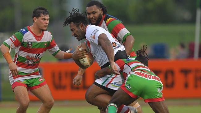 South Darwin Rabbitohs got their first win in more than four years against the Nightcliff Tigers. Picture: Pema Tamang Pakhrin