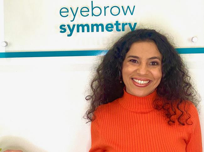 Jackline Porto, 43, of Eyebrow Symmetry, Dee Why, is best brow technician on the northern beaches. Picture: Supplied.