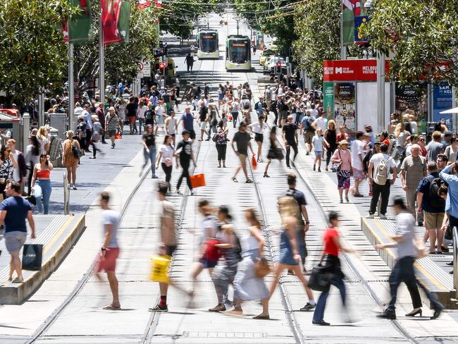 Experts say Victoria’s population has been ‘accelerating’. Picture: Tim Carrafa