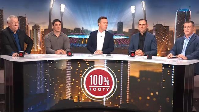 From left to right: Phil Gould, Mitchell Moses, James Bracey, Cameron Smith and Paul Gallen.