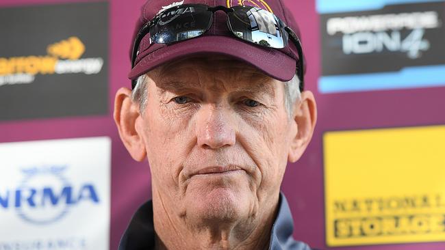 Brisbane Broncos coach Wayne Bennett will be replaced by. Picture: AAP Image/Albert Perez