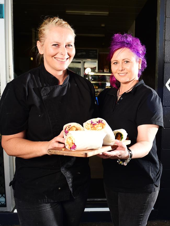 Sisters Olivia and Rachel Freebairn have opened KDÃ&#149;s Vegan Takeaway in Garbutt. Picture: Alix Sweeney