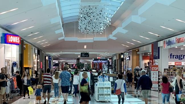 Shoppers at Westfield Chermside on Tuesday. Picture: Danielle O'Neal