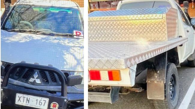 Close-ups of Mr Jewell’s ute.