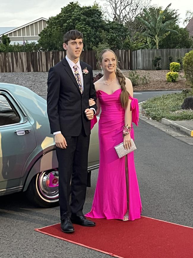 The students of St Mary's College celebrate their formal at the Brolga Theatre on Friday.