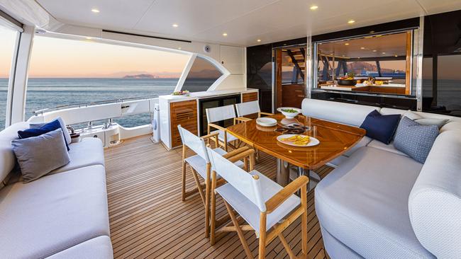 Deck of Riviera 78 Motor Yacht