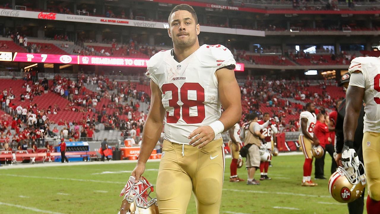 September 20th, 2015: Jarryd Hayne #38 during the San Francisco 49ers vs  Pittsburgh Steelers game at Heinz Field in Pittsburgh, PA. Jason  Pohuski/CSM Stock Photo - Alamy