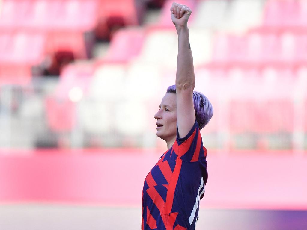 Rapinoe scored the opening goal of the bronze medal playoff.