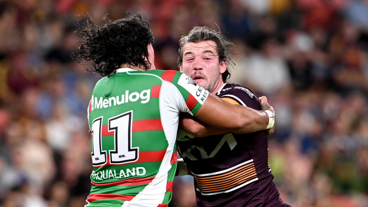 Pat Carrigan was strong for the Broncos. Picture: Bradley Kanaris/Getty Images