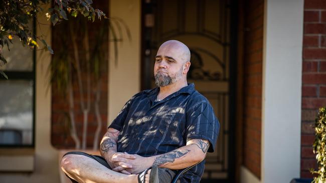 One Nation voter James Tsoumbris outside his Evanston Gardens house. Picture: Tom Huntley