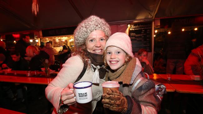 Mid Winter Festival from the Ranelagh Recreation Grounds. Sherilea and daughter Fleur Collins, 8. Picture Zak Simmonds