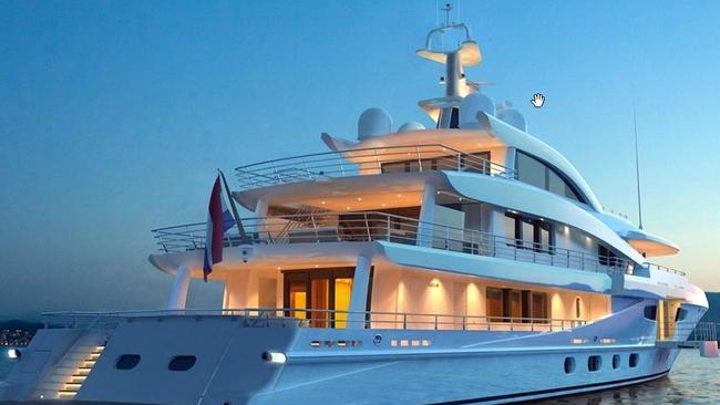 Lindsay Fox’s superyacht Volpini 2. Picture: YachtCharterFleet