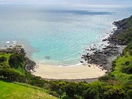 Table House Farm's private beach, which is an ideal spot for swimming, playing beach cricket or catching squid or two.