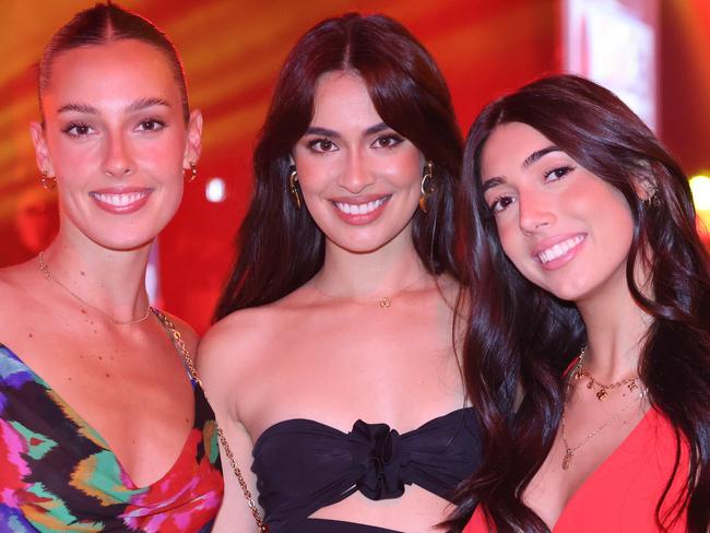 Charli Wheeler, Ruby de Silva and Emily Portaro at the Gold Coast Suns Club Champions Awards Night at The Star Gold Coast. Picture, Portia Large.