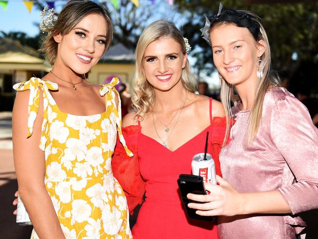 Townsville Jaguar Land Rover Ladies Race Day 2018. Socials. Courtney Rodger, Jaconta Tonner and Aliva Tonner