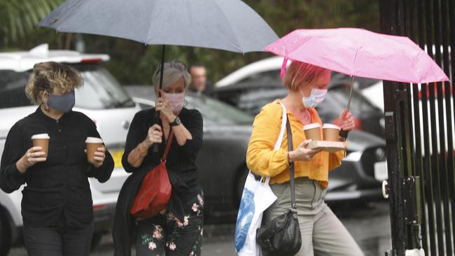 Loved ones of Theo Hayez outside Byron Bay Court House on the second day of the inquest. Picture: Liana Boss