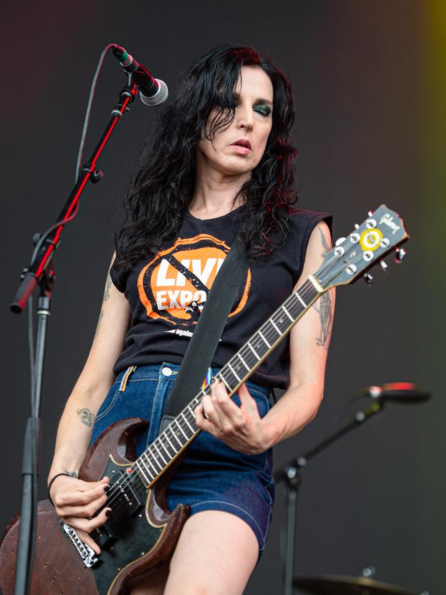 Magic Dirt in action at Day On The Green at Sirromet Wines, Mount Cotton. Picture: Sonia Bettinelli