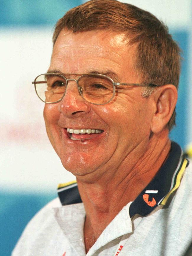 Australian head coach Don Talbot at the World Swimming Championships in Perth in 1998.