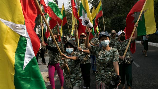 The civil war in Myanmar is being exploited by transnational crime syndicates to build slave compounds along the Thai-Myanmar border. Picture: Sai Aung Main/AFP