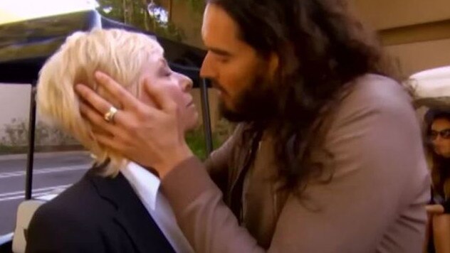 Liz Hayes had a similar experience when interviewing Russell Brand for 60 Minutes in 2012. Picture: Nine