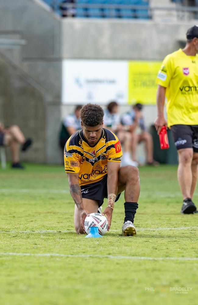 Sunshine Coast Falcons Mal Meninga Cup talent Ellyjah Birve. Picture: Phil Bradeley.