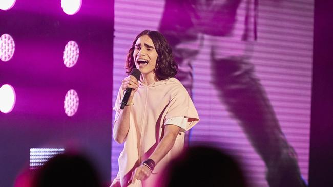 Isaiah Firebrace performing on The X Factor in 2016.